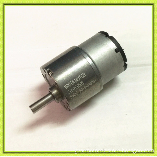 Metal gearbox 37mm diameter small geared motor dc 24v for Automatic paper dispenser